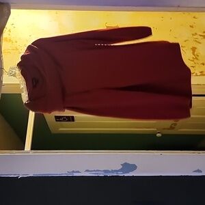 Red cowl neck sweater XL